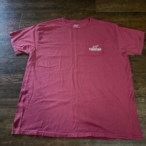 Fieldstone Sporting Lifestyle Brand Red Graphic T Shirt Mens 2XLPocket Tee